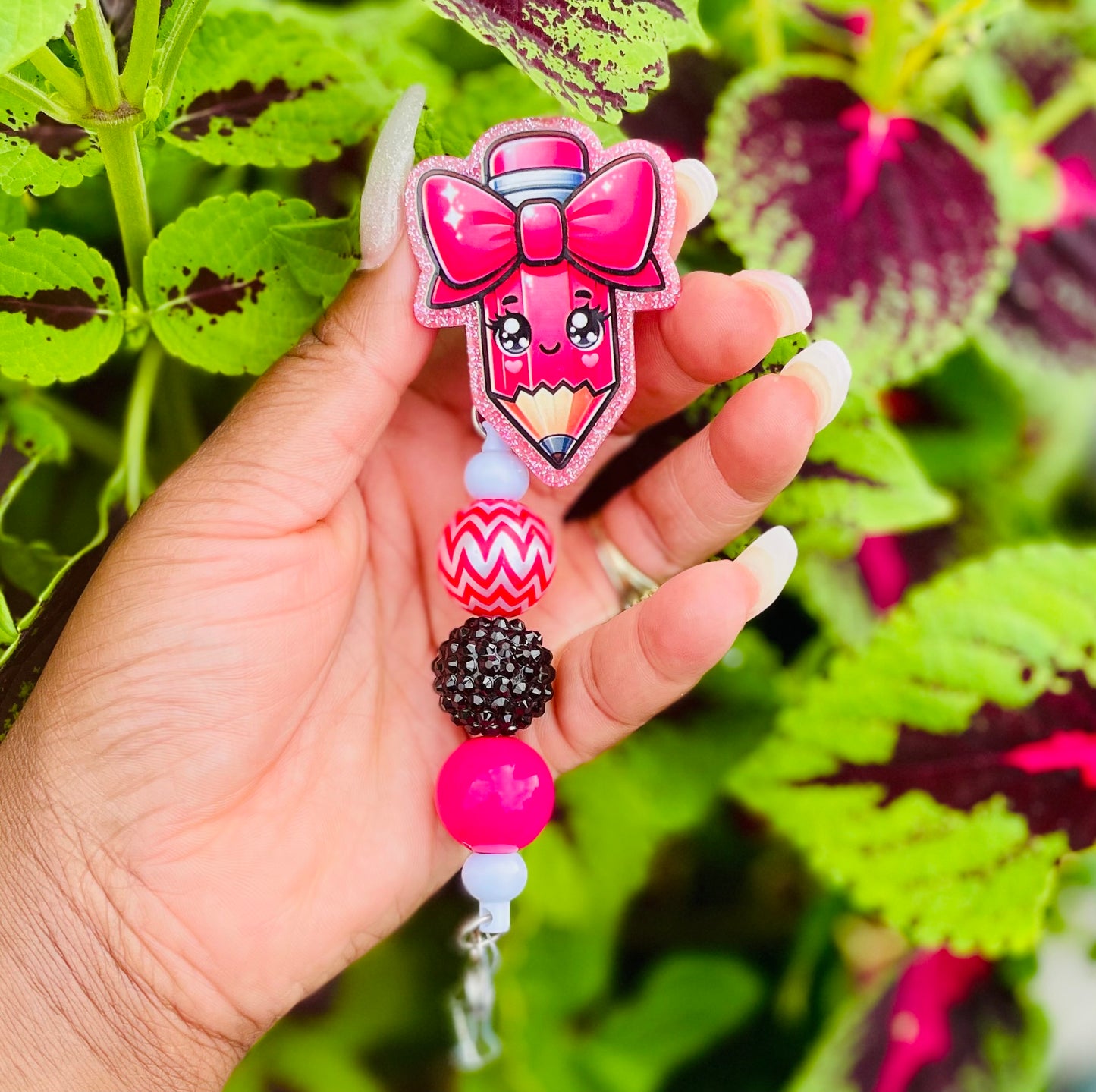 Kawaii Pencil Badge Reel 2