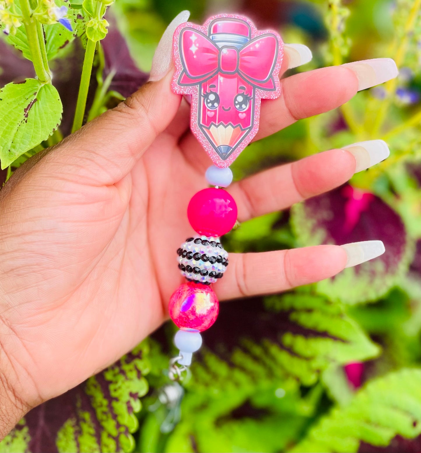 Kawaii Pencil Badge Reel 3